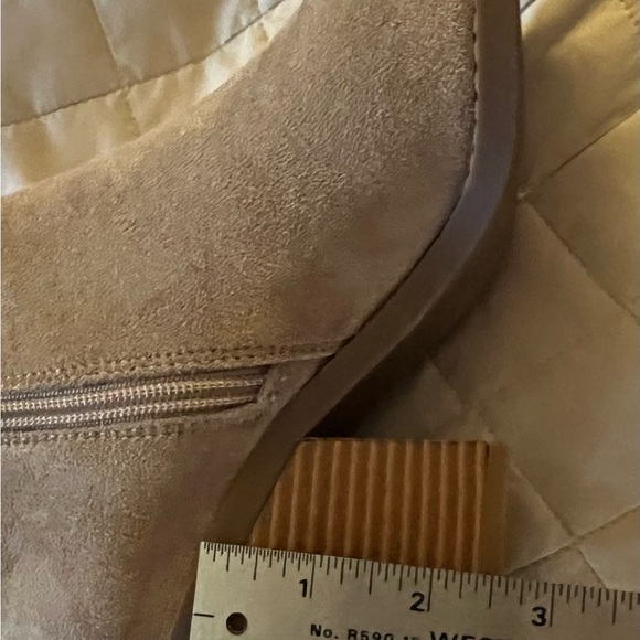 Taupe Suede Ankle Booties - Picture 10 of 10